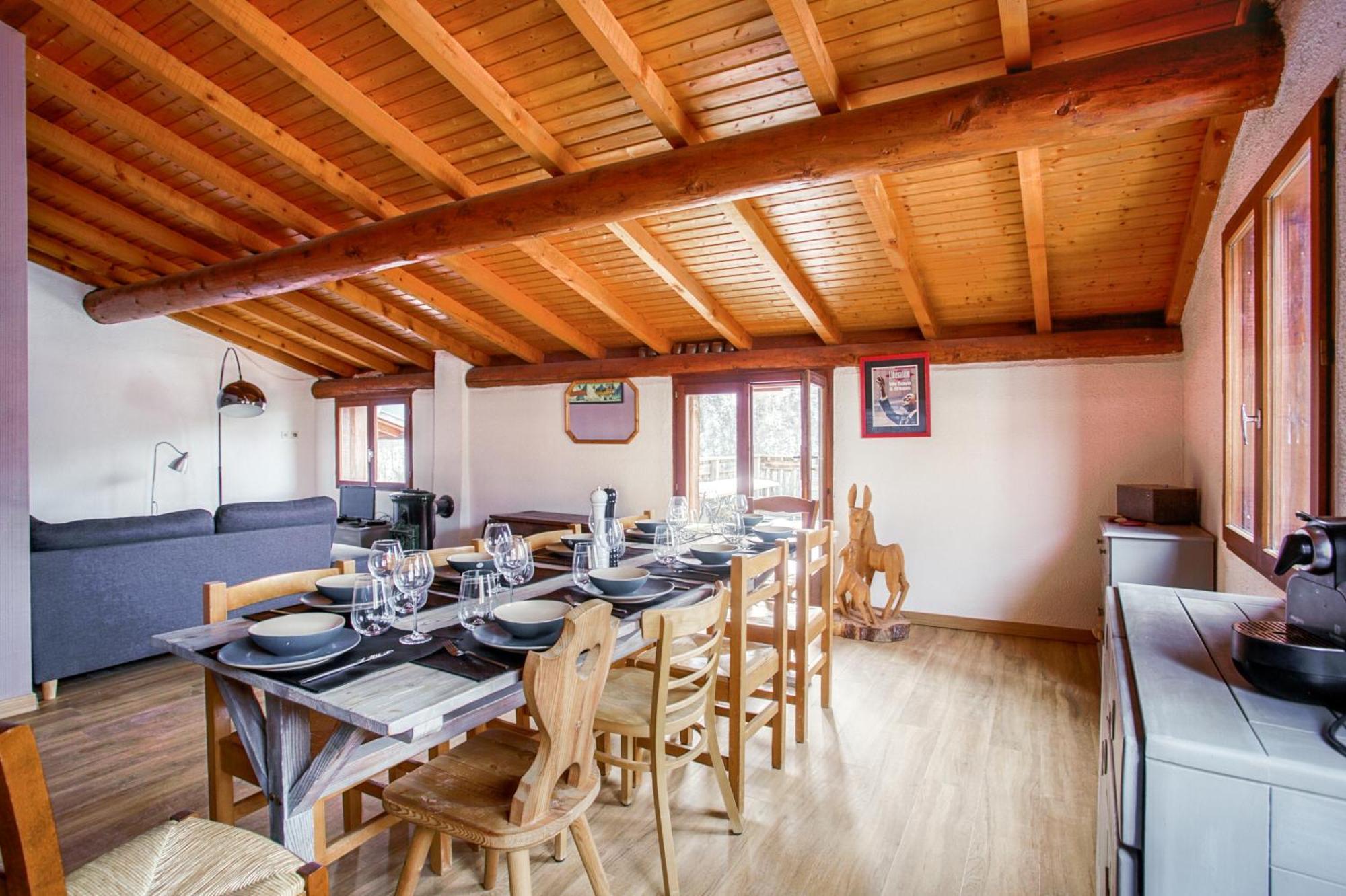 Le Petit Paradis, Chalet Au Coeur Des 3 Vallees Saint-Marcel  Buitenkant foto